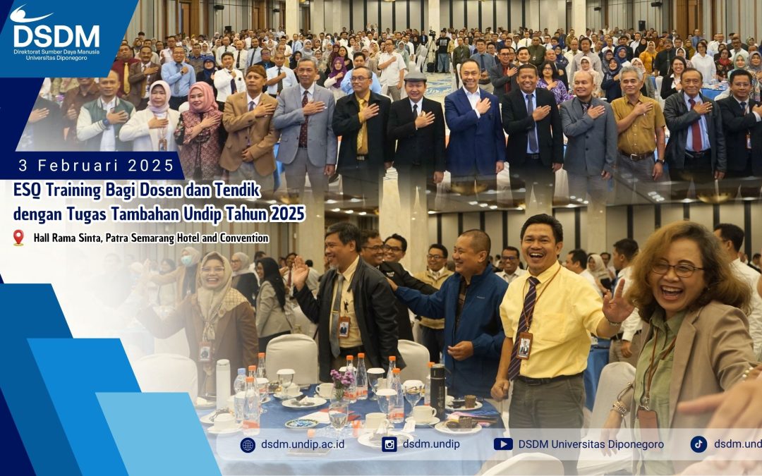 Satukan Energi: 600 Dosen dan Tendik Tutam Undip Lebur dalam ESQ Training 2025