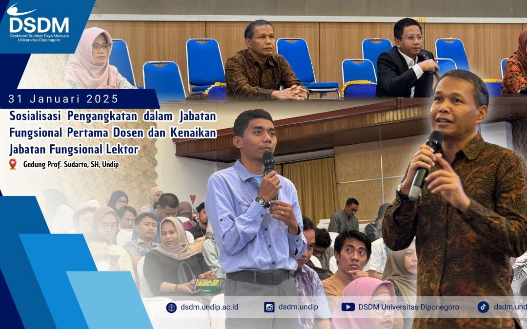 Dukung Karier Akademik, Undip Gelar Sosialisasi Jabatan Fungsional Dosen