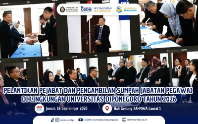 Bukan Sekadar Jabatan, 29 Pejabat Undip Siap Bawa Amanah Jadi Aksi Nyata